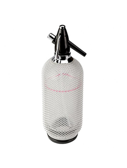 Сифон для газирования воды/содовой 1л, нержавеющая сталь/стекло