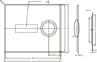 Дно для мойки из акрилового камня Alveus 1114765