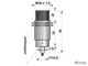 Индуктивный датчик цилиндрический с резьбой И28-NO/NC-PNP (М30х1,5)