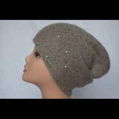 Итальянская шапка женская Vizio Визио Италия 6157 ореховая