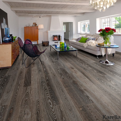 Паркетная доска Karelia Дуб Story 138 Country Vision 1-полосная масло 2G с фаской толщина 14 мм 2.2 м2