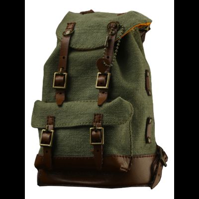 Винтажный рюкзак (оливковый, лимитированная версия) (для коллекционных фигур 30 см) масштаб 1 к 6 Gathering Trend Series Backpack American tent cloth (JC002) - YUANXINGSHI