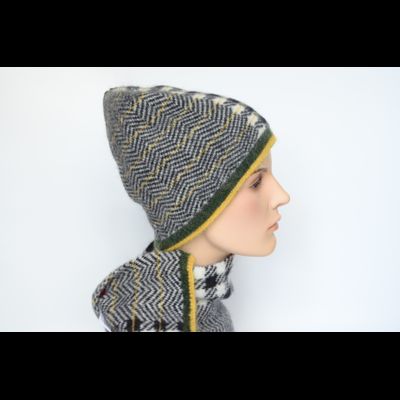 Шарф воротник Vizio Италия 8076 SA зеленый с белым