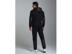 Теплый спортивный костюм мужской  12SKM-1598 (черный)