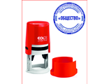 Печать круглая  d 40 мм на оснастке Сolop R40 cover