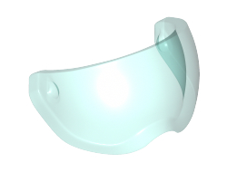 Minifigure, Visor Flight Helmet, Trans-Light Blue (41805 / 6248530)