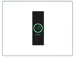 B70SL BLACK (Версия: 4015) - бесконтактная накладная кнопка с подсветкой