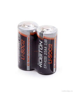 Литиевая батарейка Robiton 2/3AA 1600 mAh 3.6V Battery [ по 2 шт ]