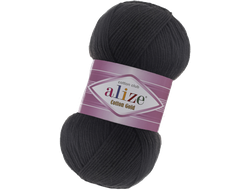 Cotton Gold (Alize) пряжа цвет № 60 черный