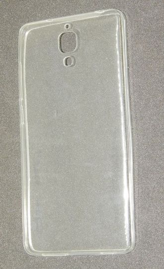 Защитная крышка силиконовая Xiaomi Mi4, прозрачная 0,3мм