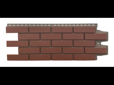 Фасадная панель "Клинкерный кирпич", цвет махагон, серия элит