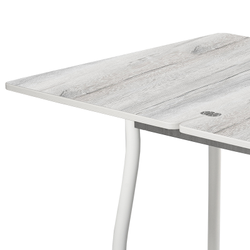 Дуэт 4 Стол обеденный 600*800 раскладной дуб канадский/белый муар 1,1