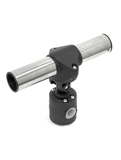 Держатель спиннинга сквозной на леер наклонный, нержавеющая сталь TM 030620T