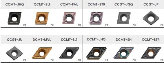 Пластины для точения CCMT, CCGT, DCMT