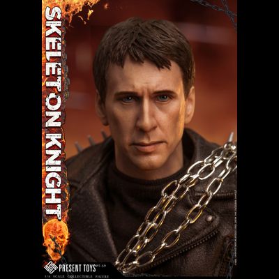 ПОСЛЕ ОБЗОРА - Призрачный Гонщик (Николас Кейдж, Ghost Rider) - Коллекционная ФИГУРКА 1/6 scale Skeleton Knight (PT-sp59) - PRESENT TOYS
