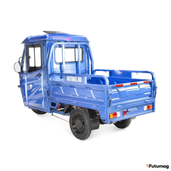Грузовой электротрицикл Rutrike КАРГО Кабина обогрев 1500 60V1000W синий