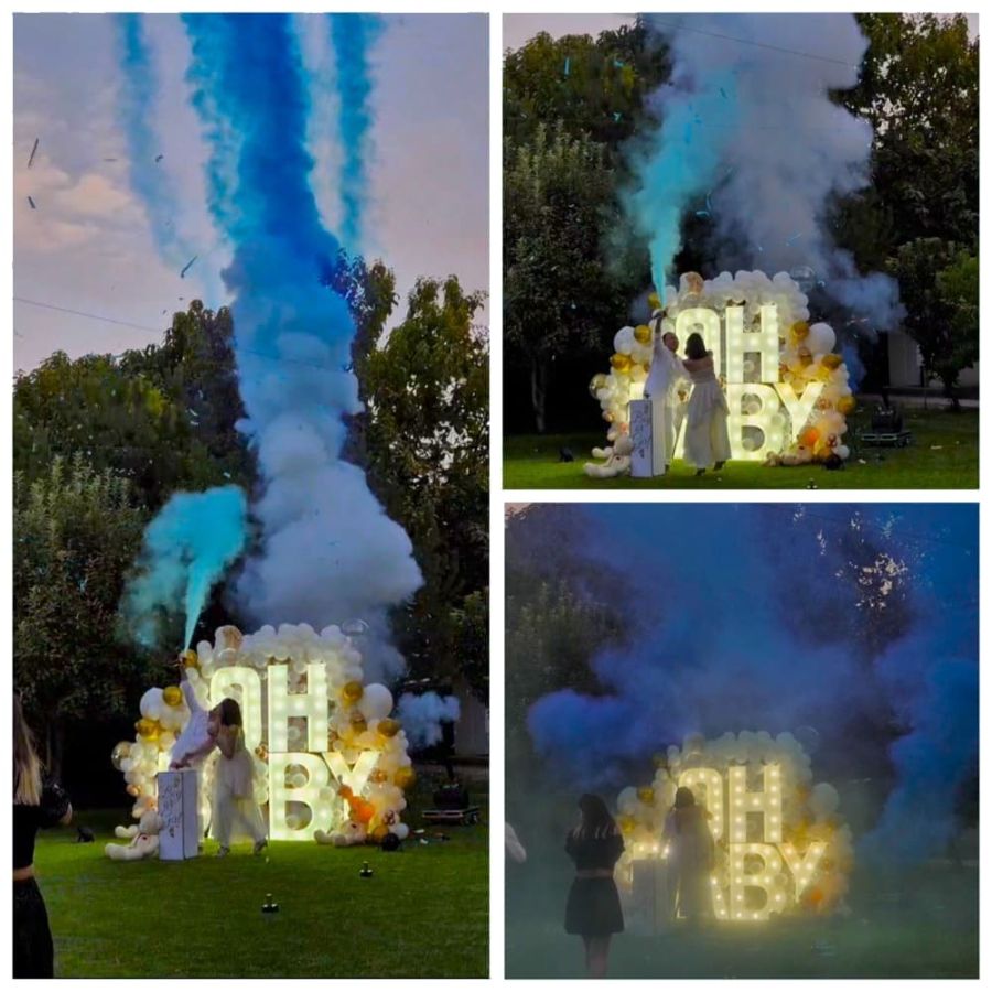 Дымовой салют на гендер пати