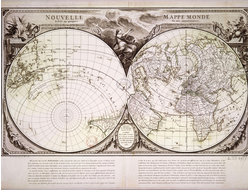 Картина обогреватель, фото старинной Карты мира 1753