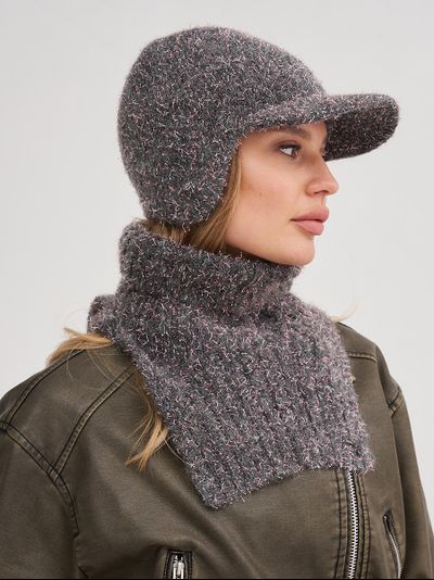 Бейсболка женская, серый