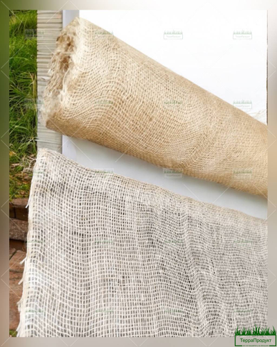 Мешковина Джутовая плотность 180гр/м2 рулон 100 метров,  (ширина 110см) Бангладеш