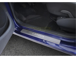 Накладки на пороги для Lada Largus 2012-