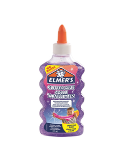 Клей для слаймов ELMERS с фиолетовыми блестками, 177 мл (1 слайм), 2077253
