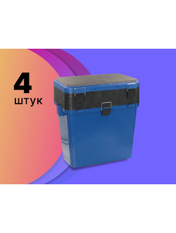 Ящик рыболовный зимний #02 пластиковый (размер: 330х210х270/380 мм -  объем: 19 л) цена указана за 4 шт
