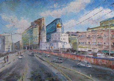 Картина Церковь Николая Чудотворца у Тверской заставы Круглова Светлана