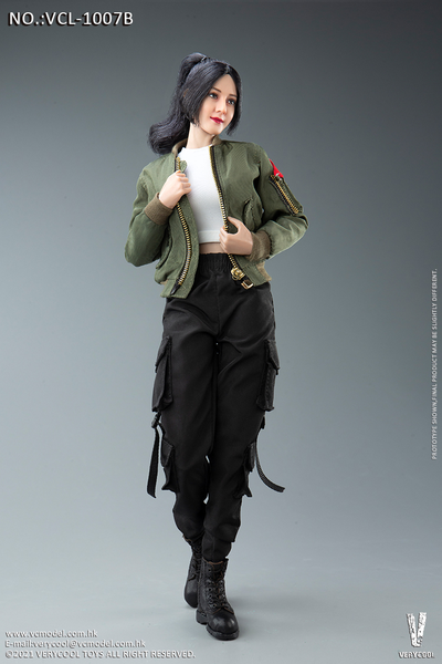 Женский комплект с курткой (оливковая) - 1/6 Fashion Jacket Set (VCL-1007B) - VERYCOOL