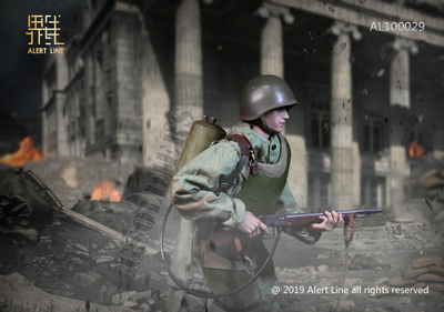 Боец штурмовой инженерно-саперной бригады (ШИСБР) - Коллекционная ФИГУРКА 1/6 scale action figure WWII World War II Soviet Union - assault engineering (AL100029) - Alert Line