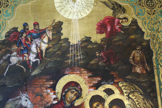 Икона `Рождество Христово `. Россия. Кон. XIX – нач. XX вв.