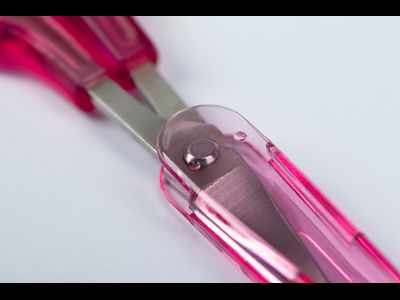 Ножницы "Gamma" ROS-02 для рукоделия в блистере 100 мм розовые