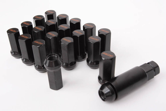 Комплект гаек PMU конус 12*1,25 черный HEX 17