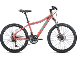Подростковый велосипед Trinx N104-24/14,5 оранжевый голубой белый