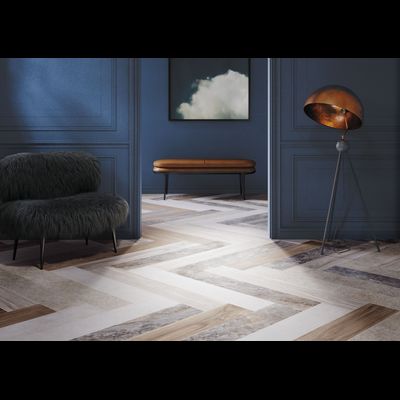 Wood-X, 20х120 см, керамогранит, Орех Тауп Матовый R10A Ректификат (9 мм), K949584R