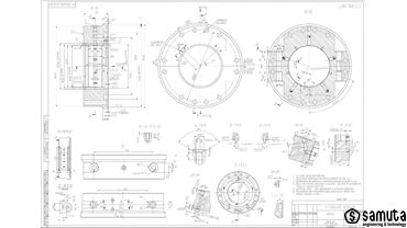 Корпус. Технический чертеж построен на основе стандарта ГОСТ 2.109-73 ЕСКД.