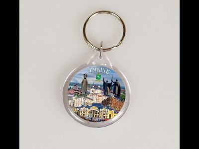 Пластиковый брелок круг 40 мм. - коллаж дневной, Томск | интернет-магазин 2fru.ru