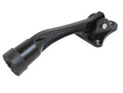 Фиксатор дверной АЛЛЮР КН-130 РУ (козья ножка) Черный (RAL9005)  [59197]