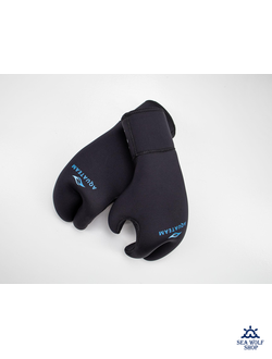 Рукавицы неопреновые 7мм AquaTeam 3х-палые ОП р.L