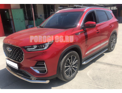 Защита переднего бампера d60 для Chery Tiggo 8 Pro 2021-