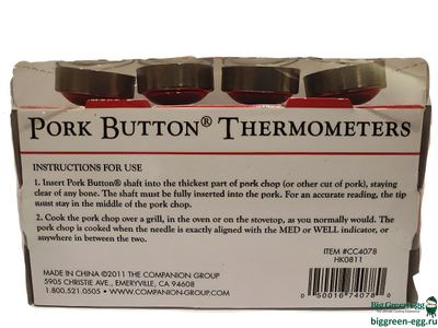 НАБОР ТЕРМОМЕТРОВ, ЩУП ДЛЯ СВИНИНЫ, КОМПЛЕКТ 4шт