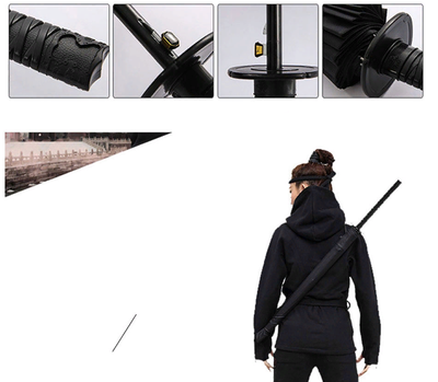 Зонт-трость Меч Самурая 24 спиц (полуавтоматический)