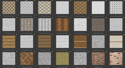 Кладка с узорами