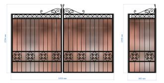 Ворота и калитка №009