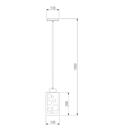 50000/1 ХРОМ Подвесной светильник Miguel 1хЕ27 620115