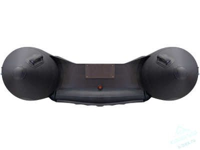 Лодка ПВХ Мастер Лодок Таймень RX3700НДНД Графит / Чёрный бронированная