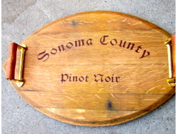 Поднос из дерева с ручками