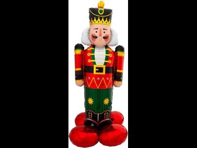 Шар 3D (42''/107 см) Фигура на подставке, Щелкунчик