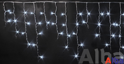 Бахрома 3*0.5 м СИНИЙ+БЕЛЫЙ, постоянное свечение IP 54