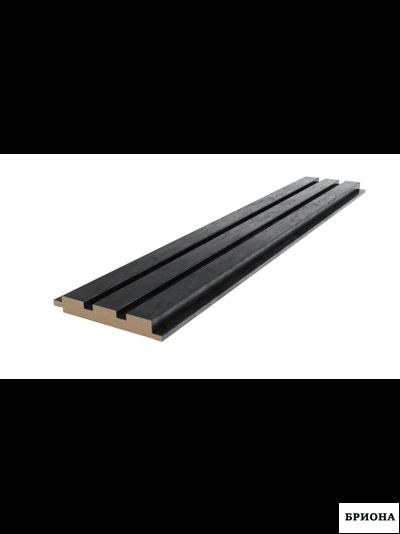 ПАНЕЛЬ СТЕНОВАЯ РЕЕЧНАЯ  МДФ Черное дерево 2800X119X16